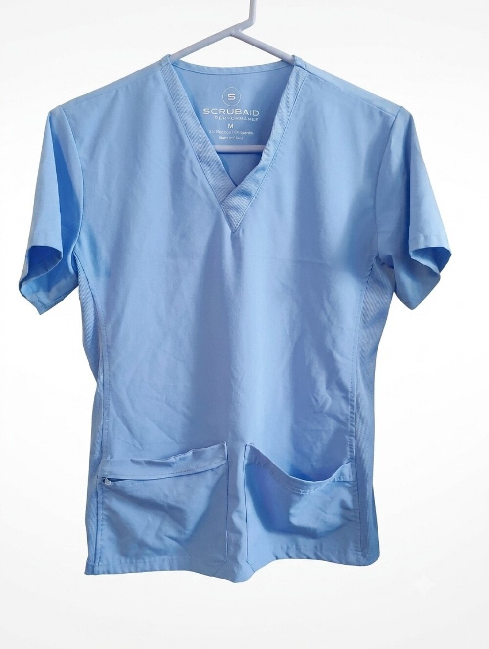Scrubaid Performance Women's V-Neck Scrub Top Light Blue Medium